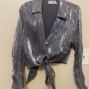 Urban Outfitters Silver Top
